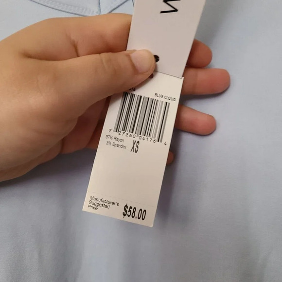 Workshop Republic Clothing Long Sleeve Front Slits Top Size Xsmall NWT - Picture 5 of 8